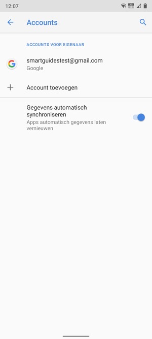 Selecteer uw Google-account