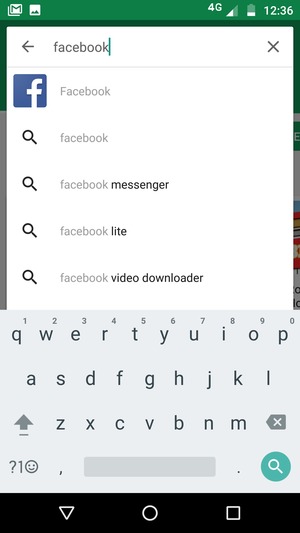 Enter the app name and select Search