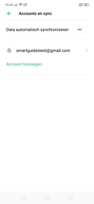 Selecteer uw Google-account