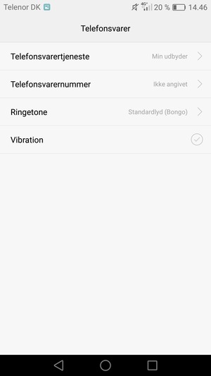 Vælg Telefonsvarernummer