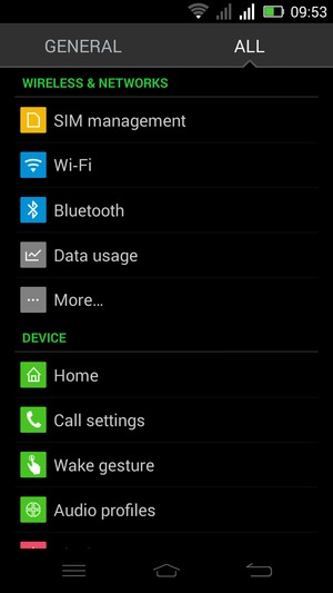Select SIM management