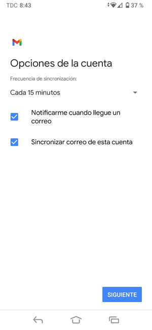 Seleccione SIGUIENTE