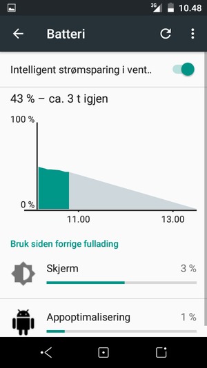 Velg menyknappen