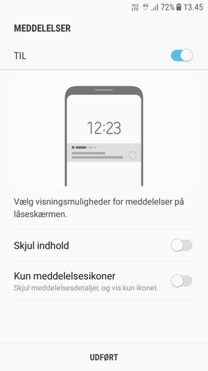 Vælg din foretrukne mulighed og vælg UDFØR