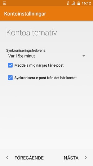 Välj NÄSTA