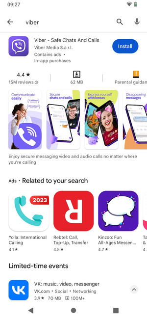 Select the app