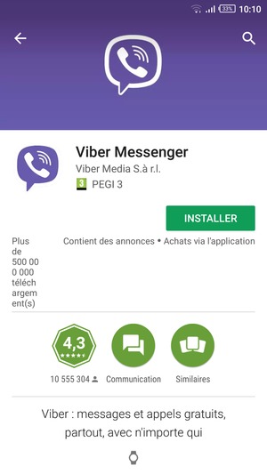 Sélectionnez INSTALLER
