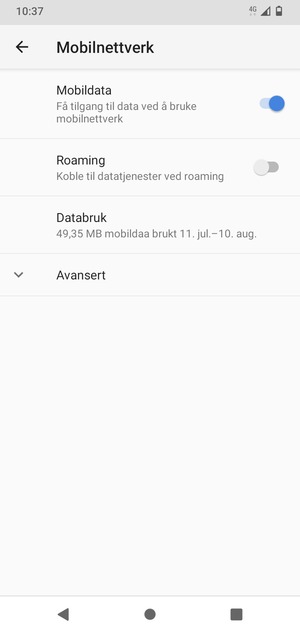 Velg Avansert