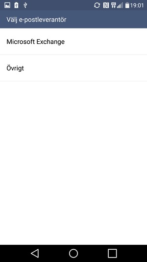 Välj Övrigt