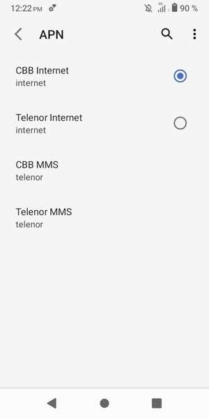 Sélectionnez le bouton du Menu