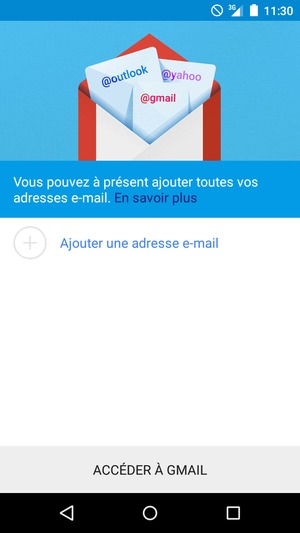 Sélectionnez Ajouter une adresse e-mail