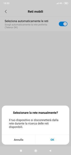 Seleziona OK