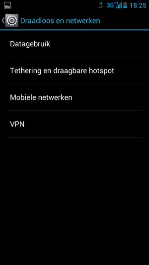 Selecteer Mobiele netwerken