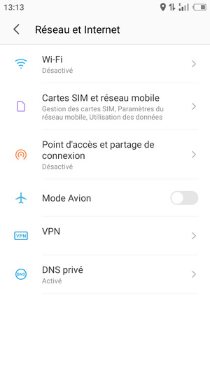 Sélectionnez Wi-Fi