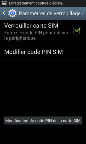 Votre Code PIN de la carte SIM a été modifié