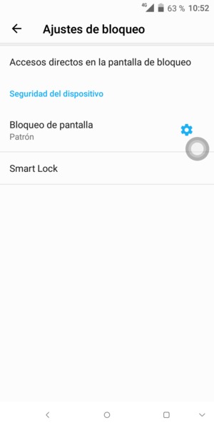 El teléfono ha sido asegurado con un bloqueo de pantalla
