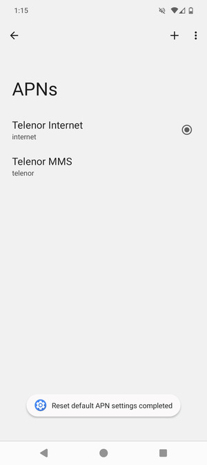 Select New APN