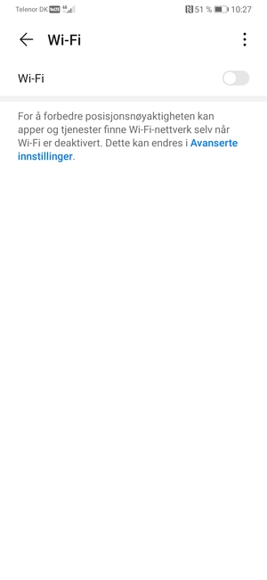 Slå på Wi-Fi