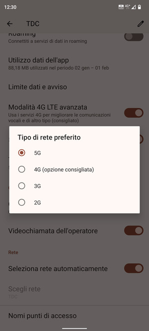 Seleziona la tua opzione preferita