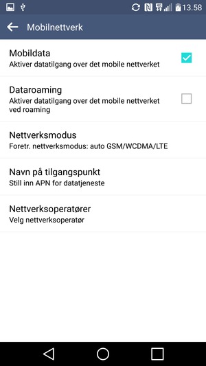 Velg Navn på tilgangspunkt