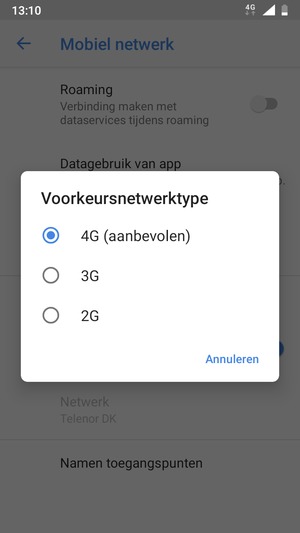 Selecteer uw voorkeursoptie