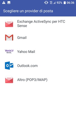 Seleziona Gmail