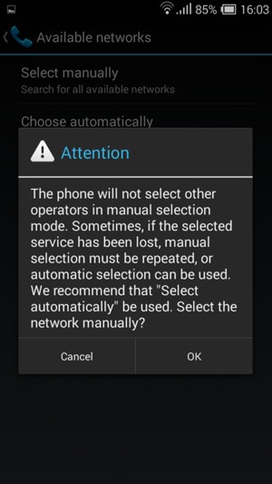 Select OK