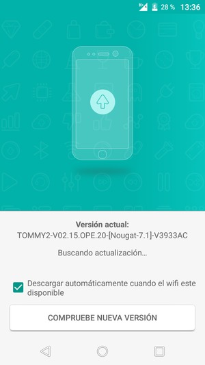 Espere a que la búsqueda termine