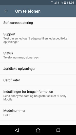 Vælg Softwareopdatering