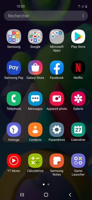 Sélectionnez Samsung