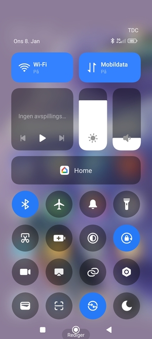 Slå av Wi-Fi og Bluetooth