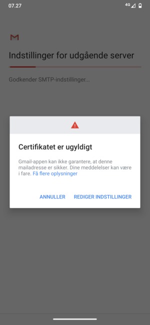 Vælg REDIGER INDSTILLINGER
