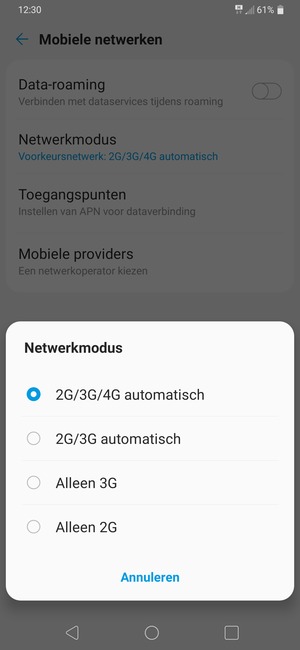 Selecteer uw voorkeursoptie