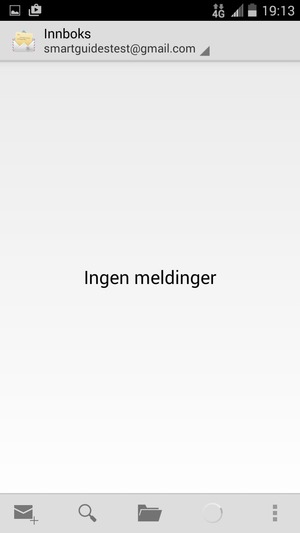 Kontoen er klar til bruk