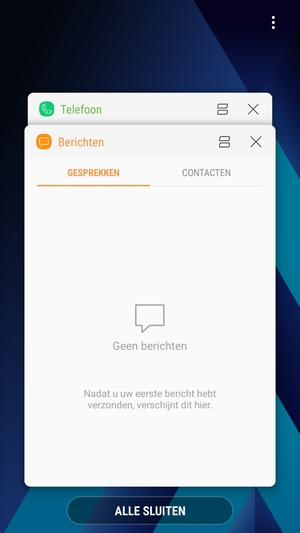 Selecteer ALLE SLUITEN