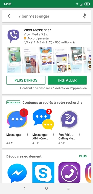 Sélectionnez l'appli