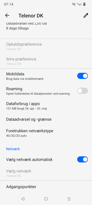 Scroll til og vælg Adgangspunkter