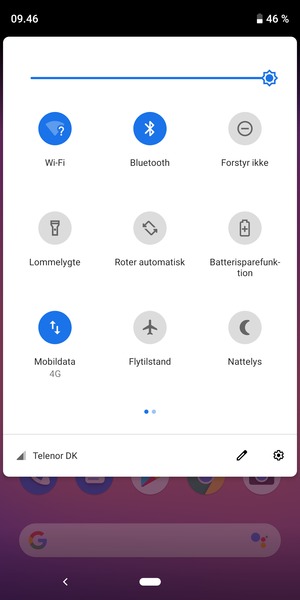 Slå Wi-Fi og Bluetooth fra
