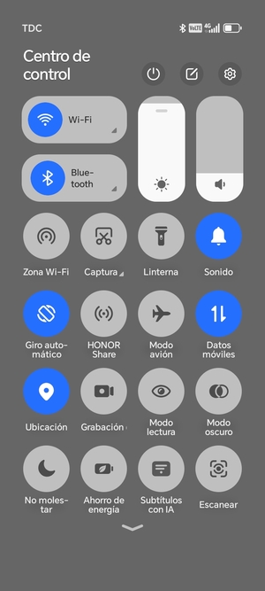 Desactive Wi-Fi y Bluetooth