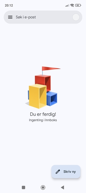 Hotmail er klar til bruk