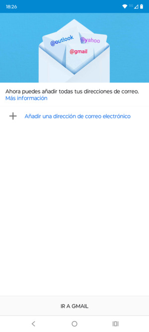 Seleccione Añadir una dirección de correo electrónico