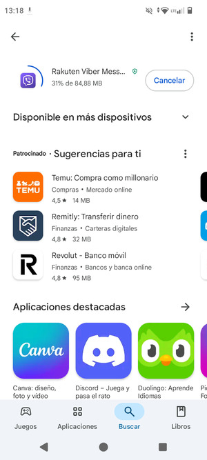 Espere a que el proceso de instalación finalice