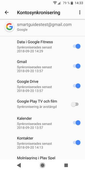 Tryck på Meny-knappen