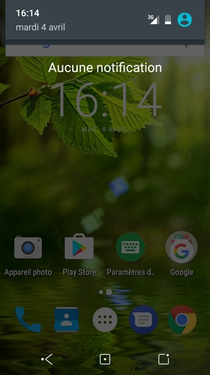 Déroulez à nouveau le menu du haut