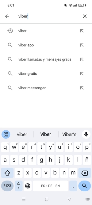 Introduzca el nombre de la aplicación y seleccione Buscar