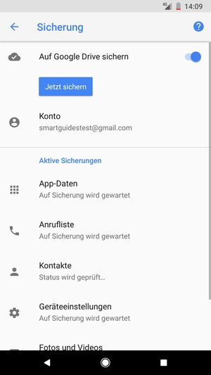 Wählen Sie Konto