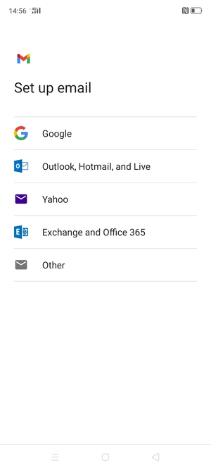 Select Exchange and Office 365