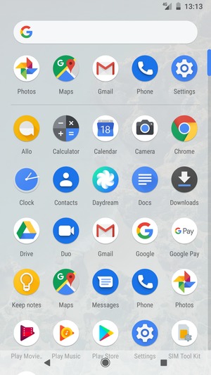 Select Settings
