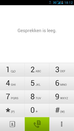 Klik op nummer 1 en houd dit vast