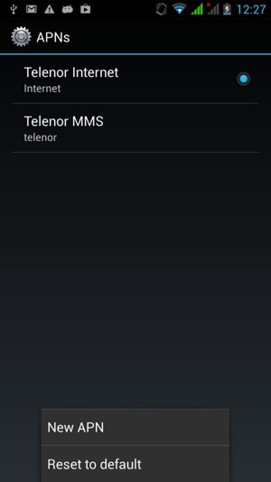 Select New APN
